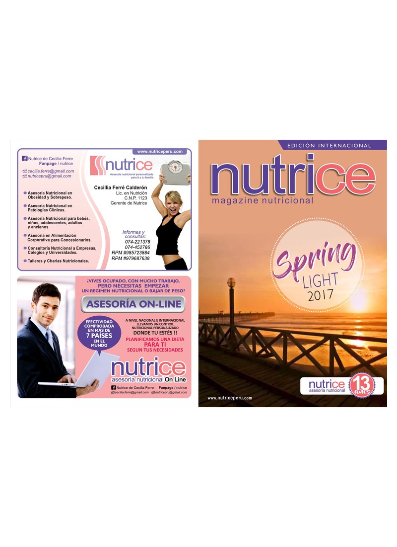 Carátula de Revista Nutrice - 2017