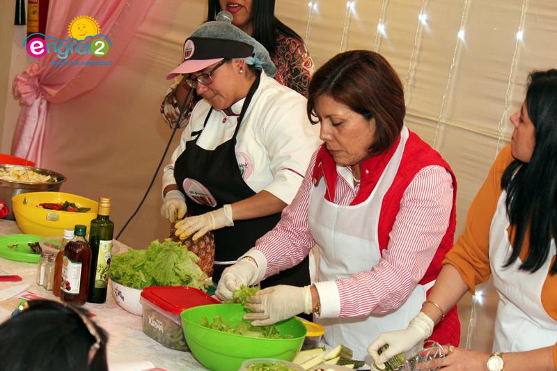 taller de ensaladas y verduras saludables organizado por nutrice el dia 8 de junio del 2018